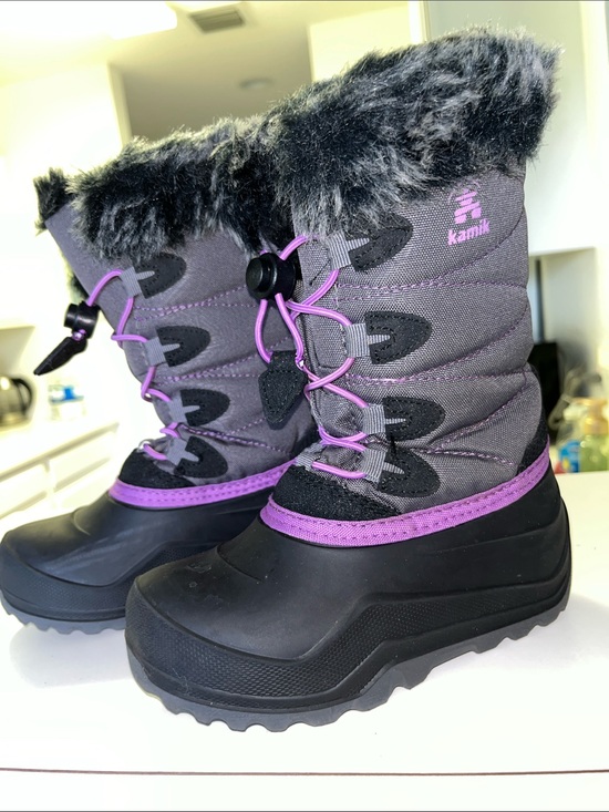 Kamik Other - Kamik Kids Snow Gypsy 4 Winter Faux Fur Collar Insulated Boots Size 2